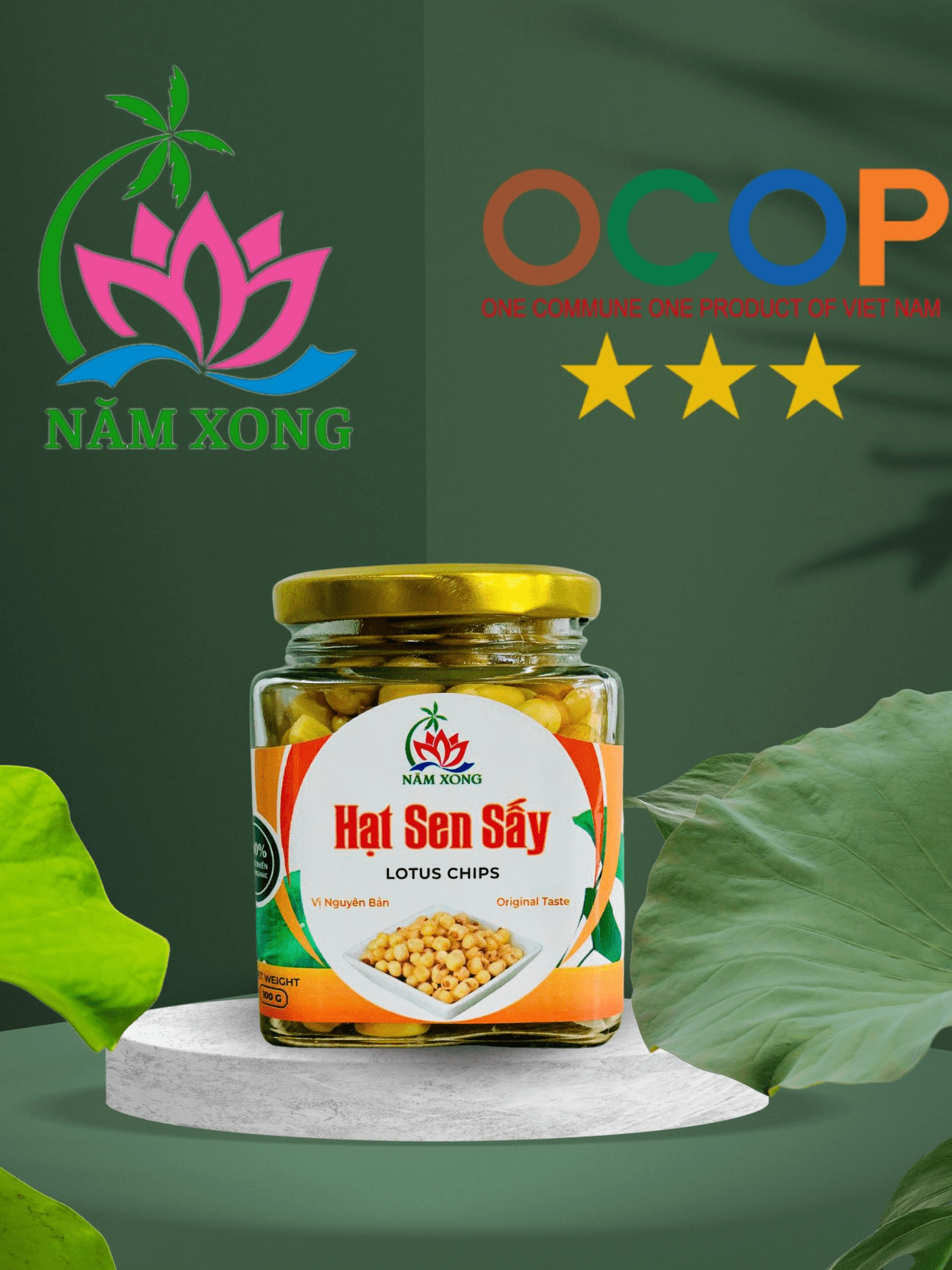 Hạt Sen Sấy Giòn Hủ 100g