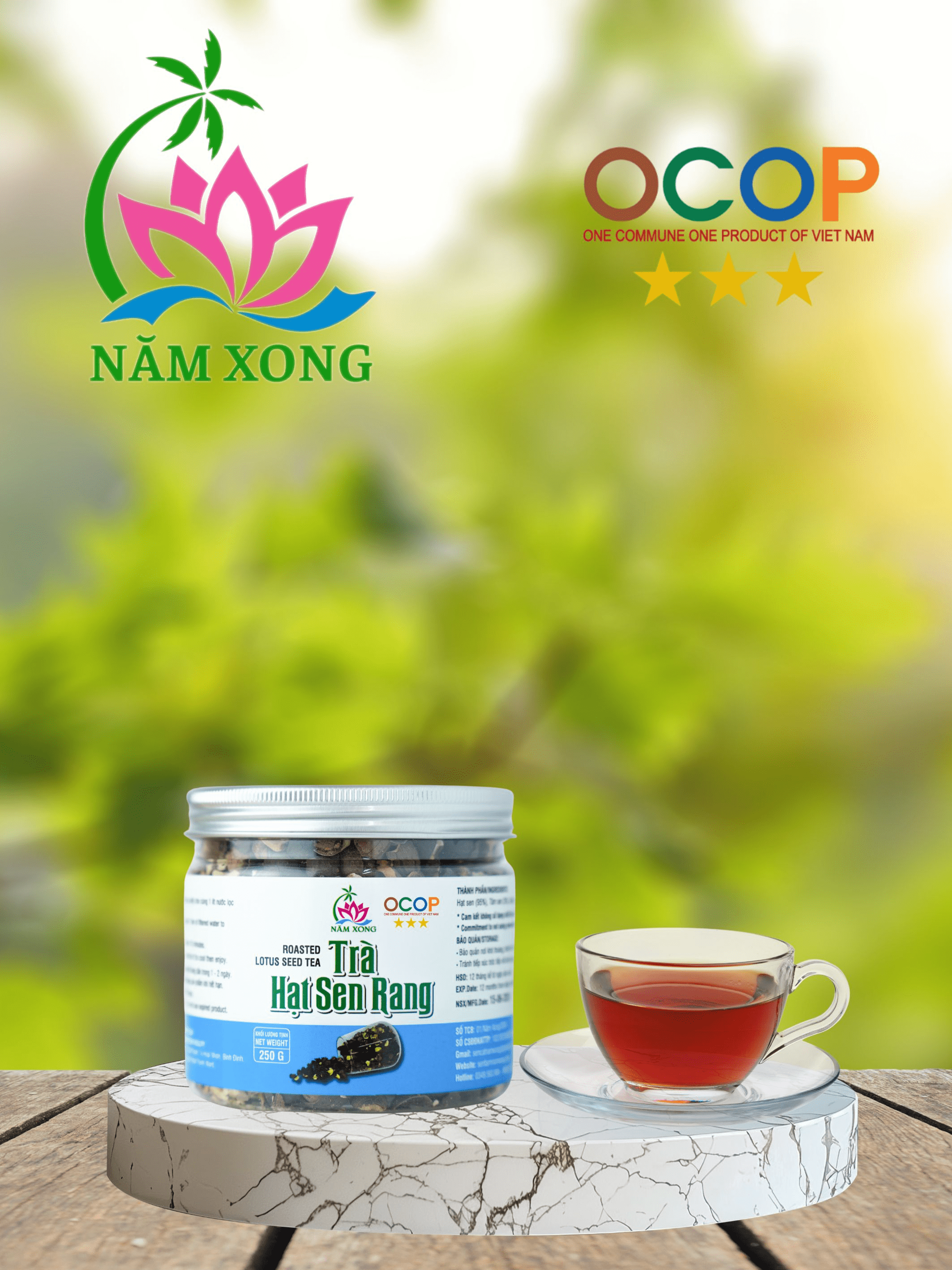 Trà Hạt Sen Rang 250g