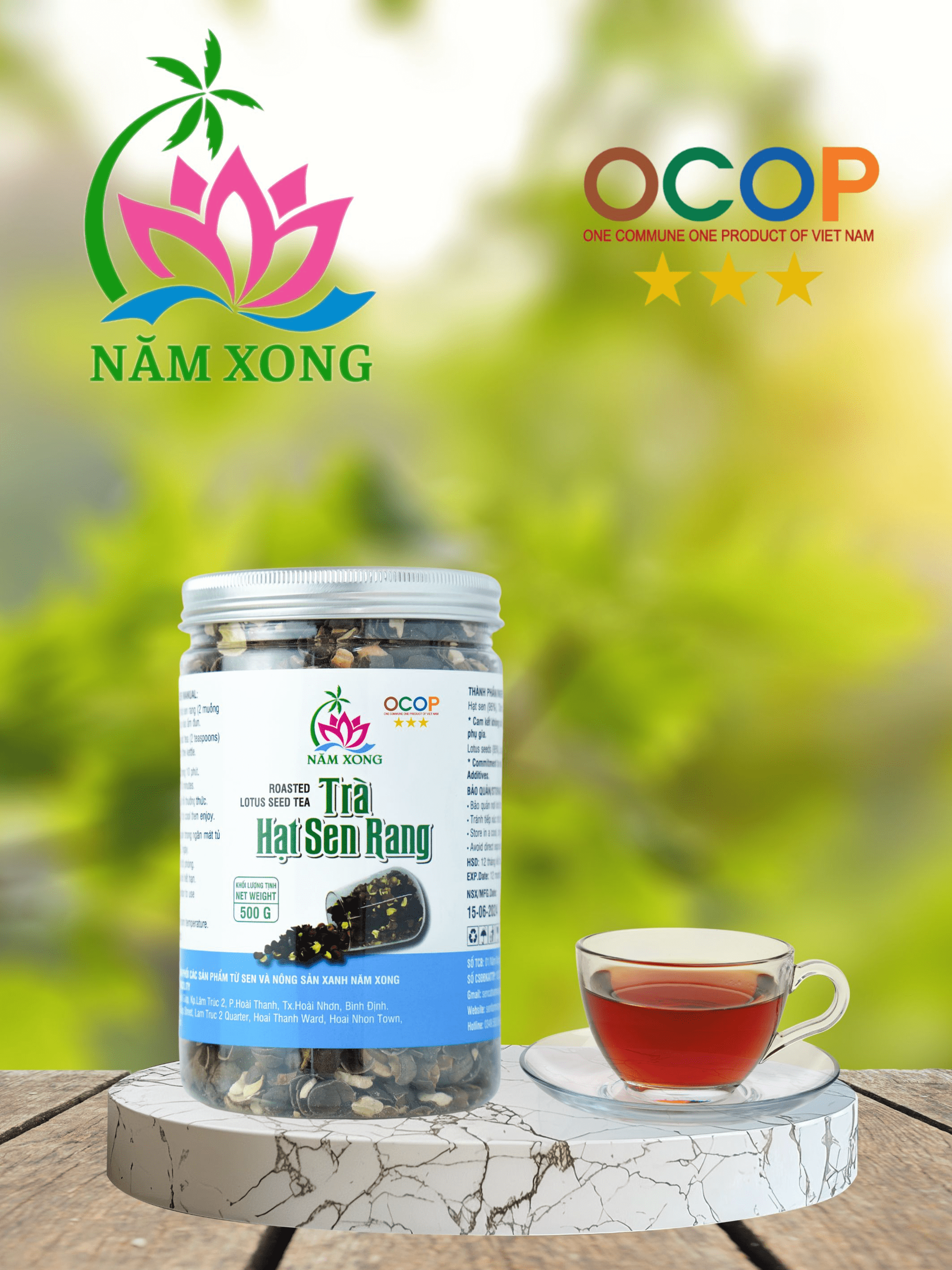 Trà Hạt Sen Rang 500g